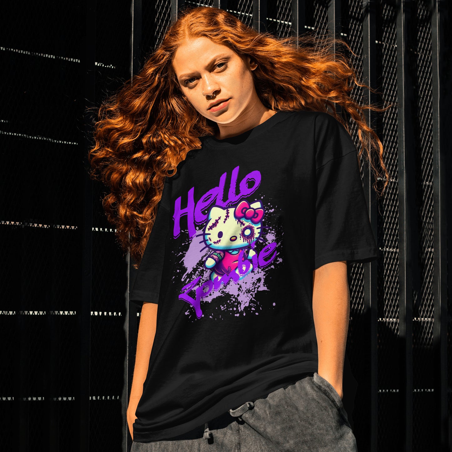 Hello Zombie Custom Design T-Shirt