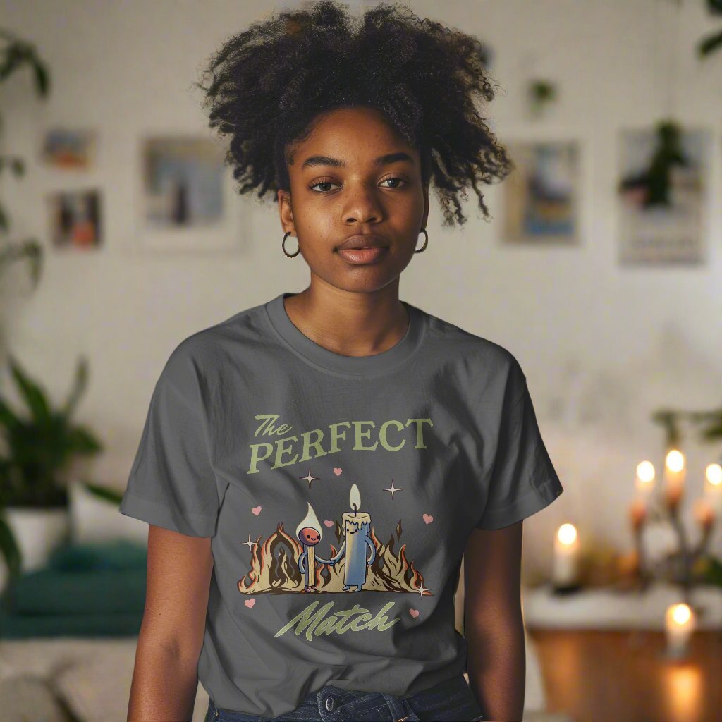 The Perfect Match Cotton T-Shirt, Custom Design