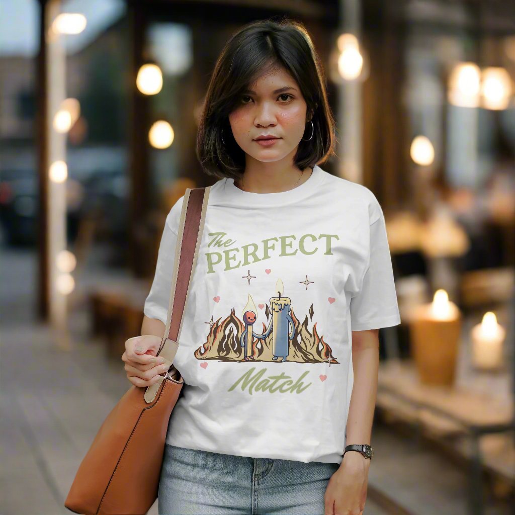 The Perfect Match Cotton T-Shirt, Custom Design