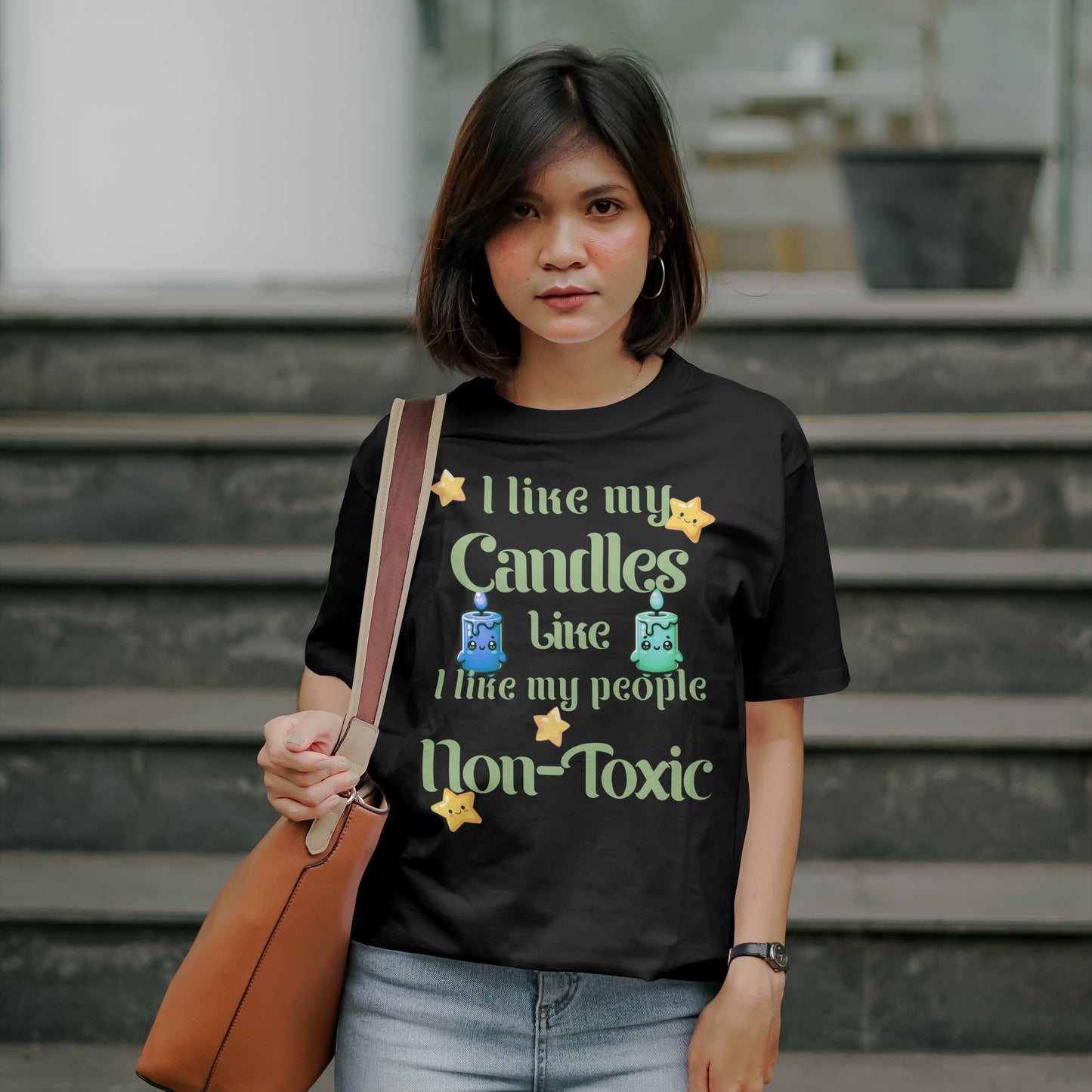 Non Toxic Candle Cotton T-Shirt, Custom Design